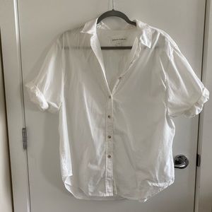 DENIM FORUM Oversized White Button Up